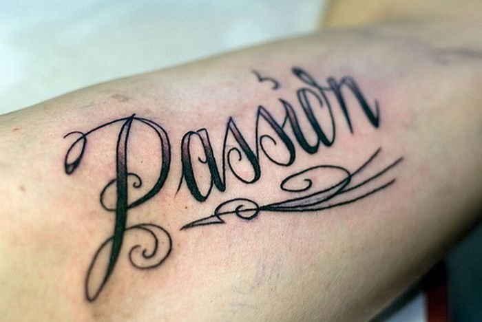 typographic tattoos