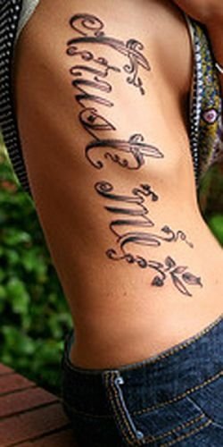 typographic tattoos