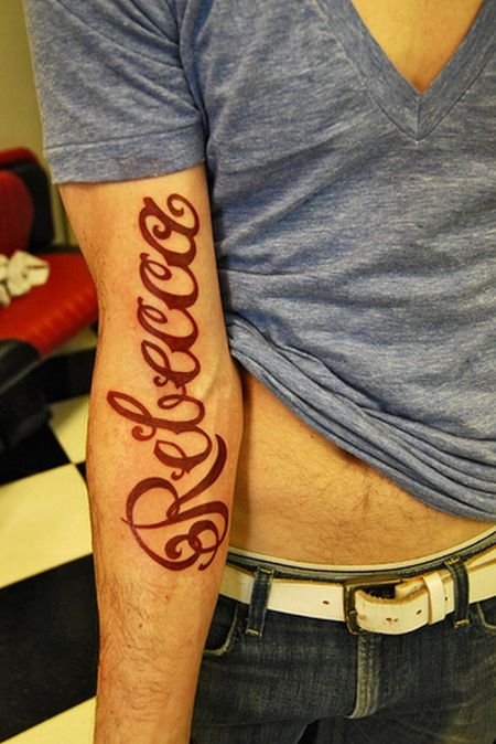 typographic tattoos