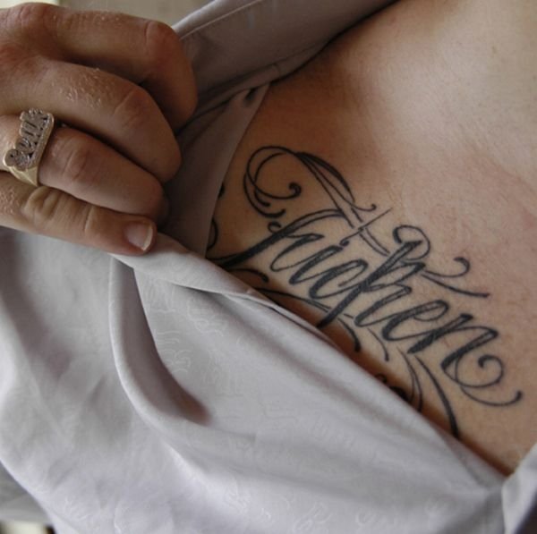 typographic tattoos