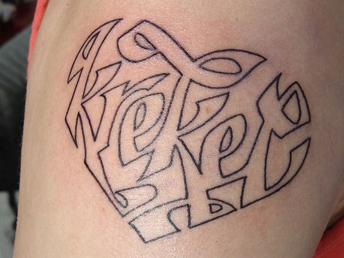 typographic tattoos