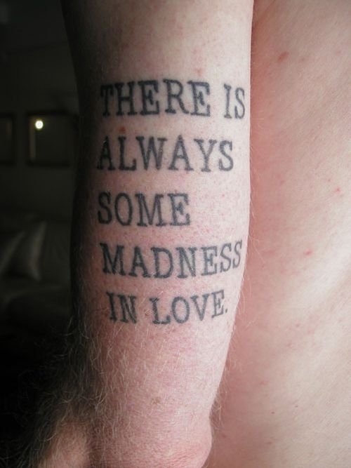 typographic tattoos