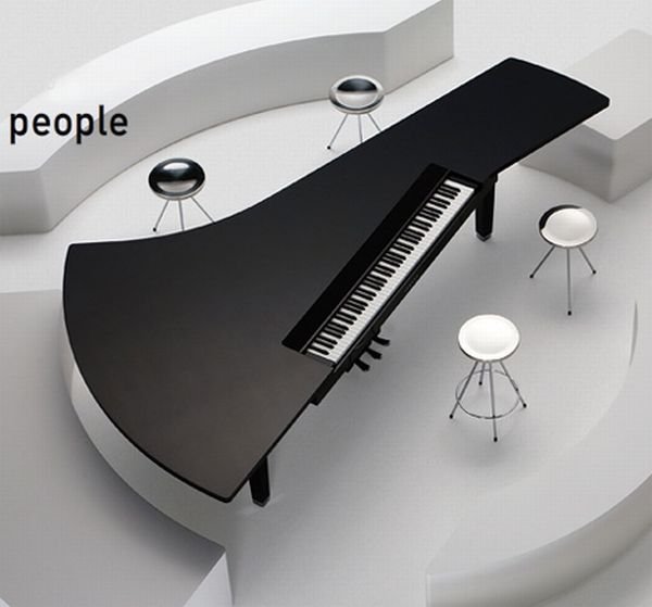 unusual piano design