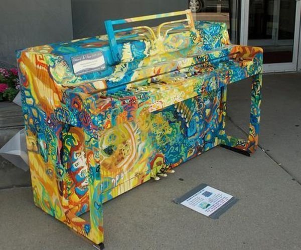 unusual piano design