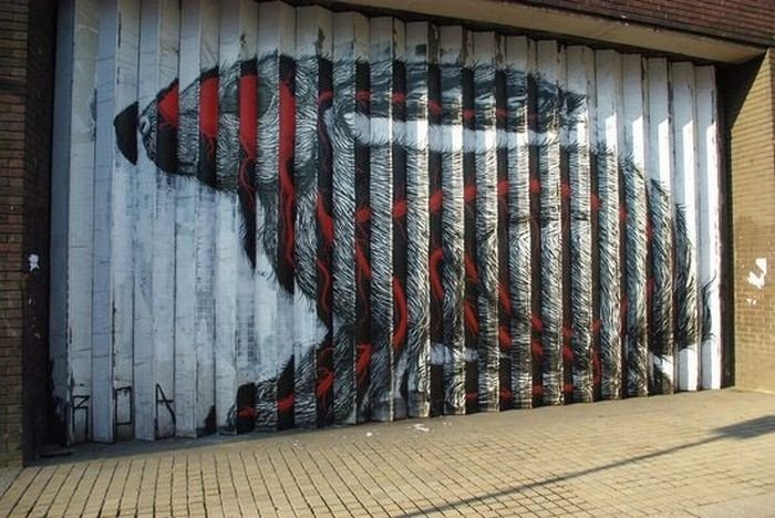 animal street art graffiti