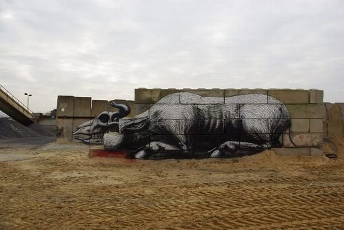 animal street art graffiti