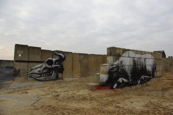 animal street art graffiti