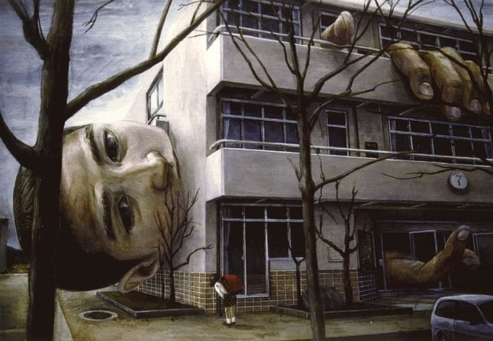 Surrealistic paintings by Tetsuya Ishida