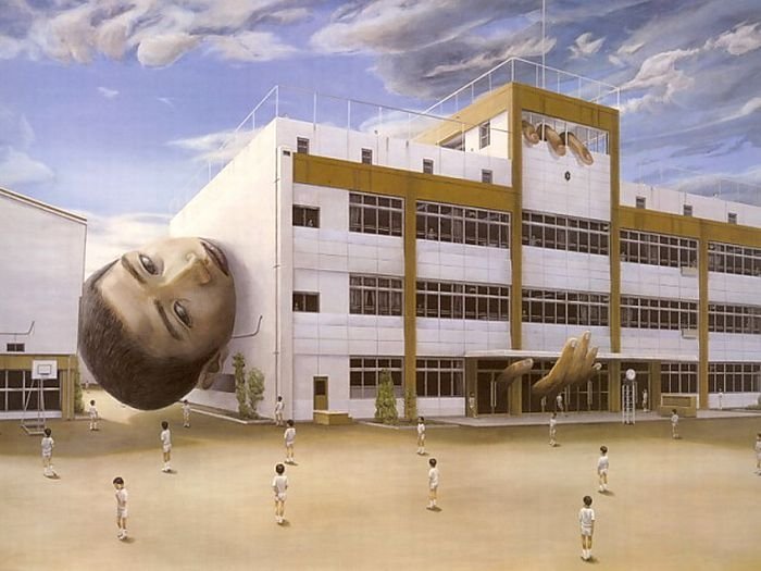 Surrealistic paintings by Tetsuya Ishida