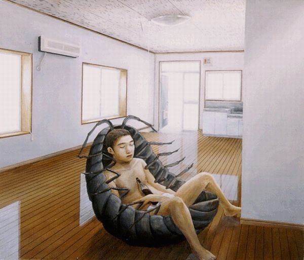 Surrealistic paintings by Tetsuya Ishida