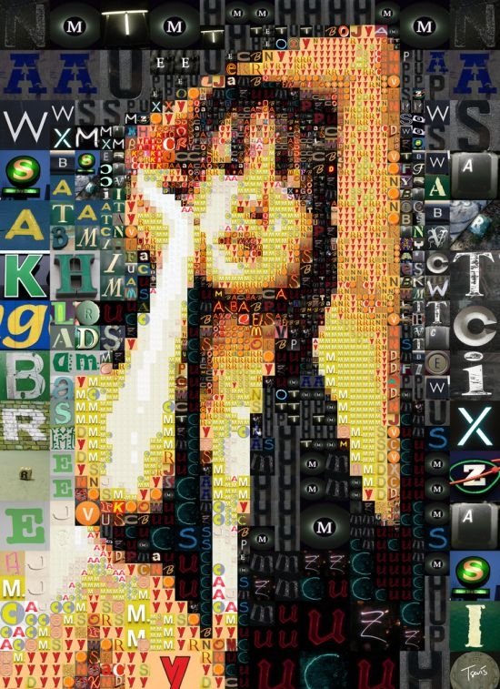 photographic mosaic portrait