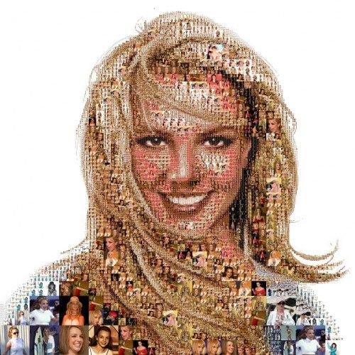 photographic mosaic portrait