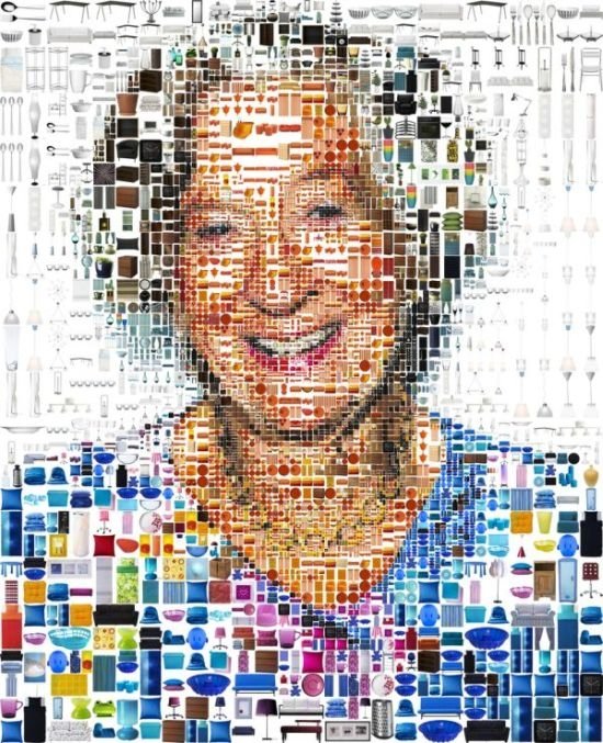 photographic mosaic portrait