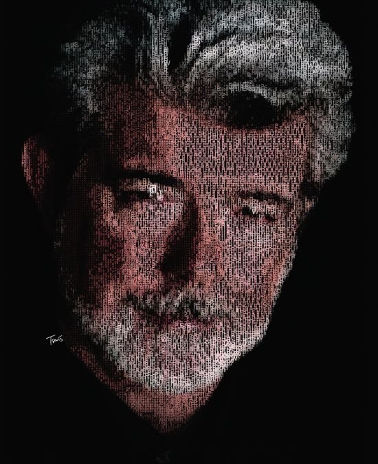 photographic mosaic portrait