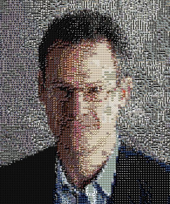 photographic mosaic portrait