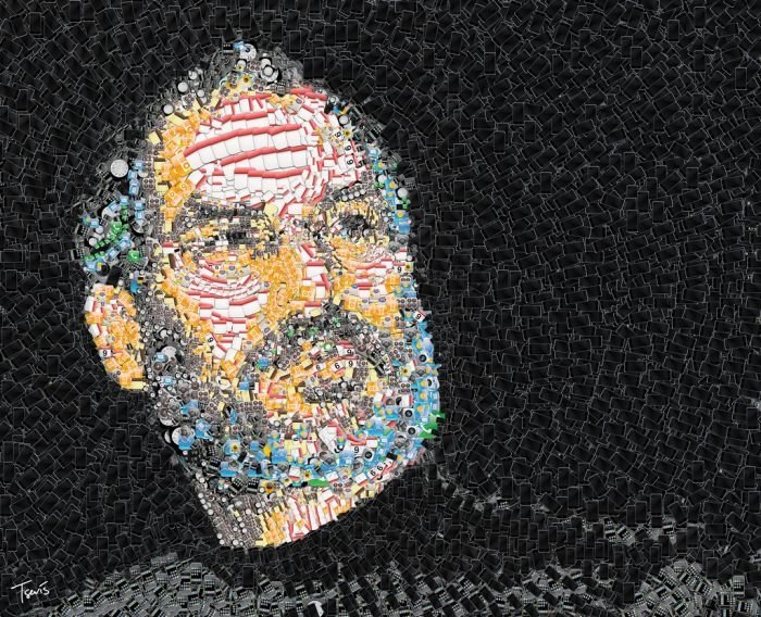 photographic mosaic portrait