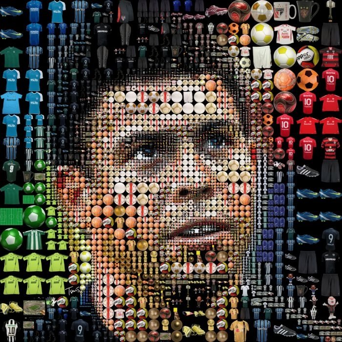 photographic mosaic portrait