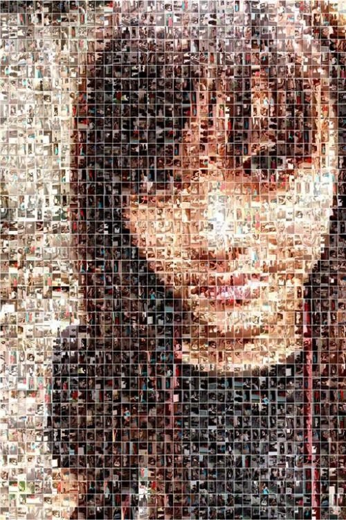 photographic mosaic portrait