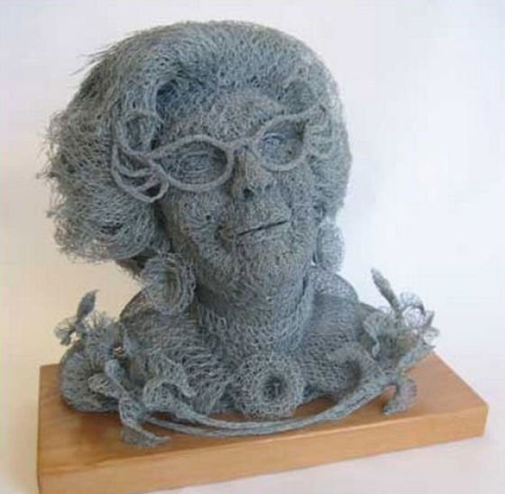 Chicken wire art by Ivan Lovatt