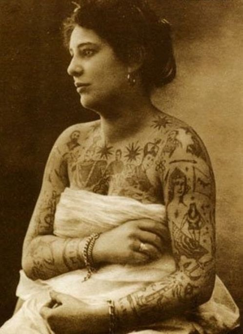 History: creative tattoo of the past