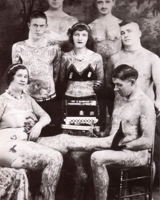 History: creative tattoo of the past