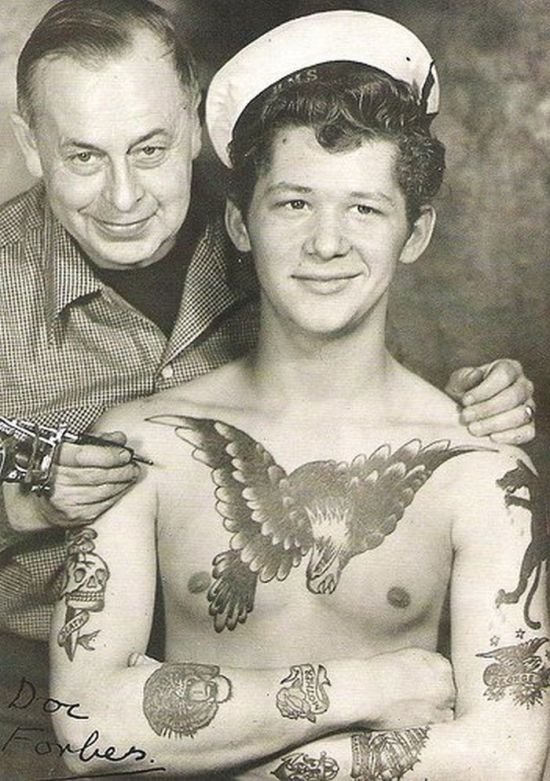 History: creative tattoo of the past