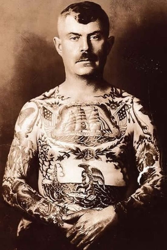 History: creative tattoo of the past