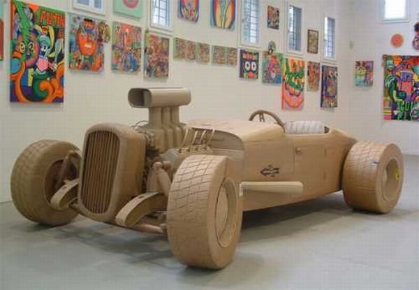 Cardboard vehicle by Chris Gilmour