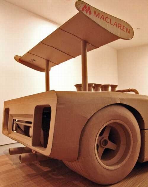 Cardboard vehicle by Chris Gilmour