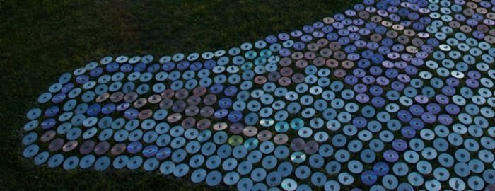 CD sea  by Bruce Munro