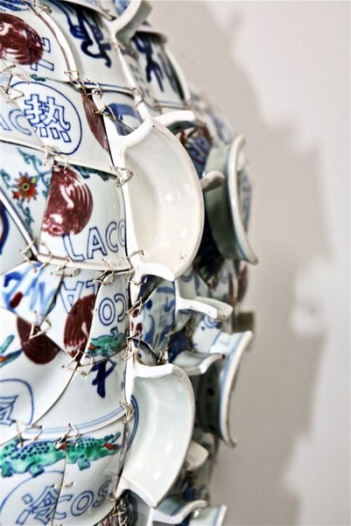 Porcelain clothes by Li Xiaofeng