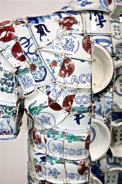Porcelain clothes by Li Xiaofeng