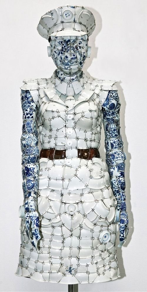 Porcelain clothes by Li Xiaofeng