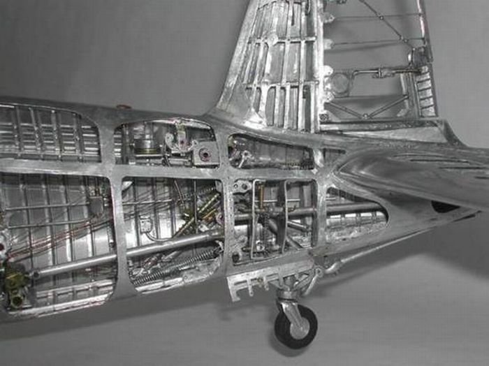 Aluminum airplane model by Young C. Park