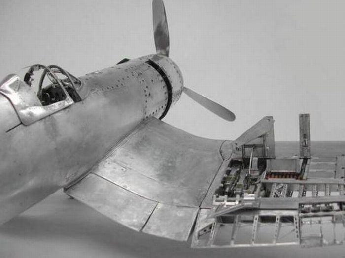 Aluminum airplane model by Young C. Park