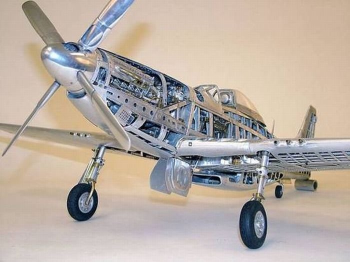 Aluminum airplane model by Young C. Park