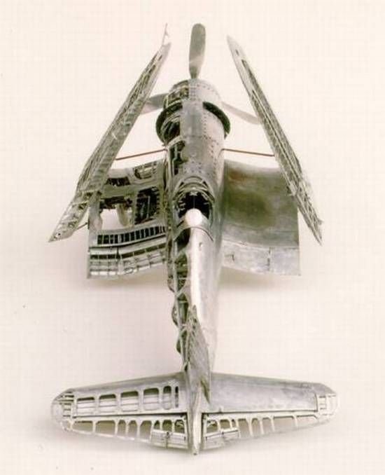 Aluminum airplane model by Young C. Park