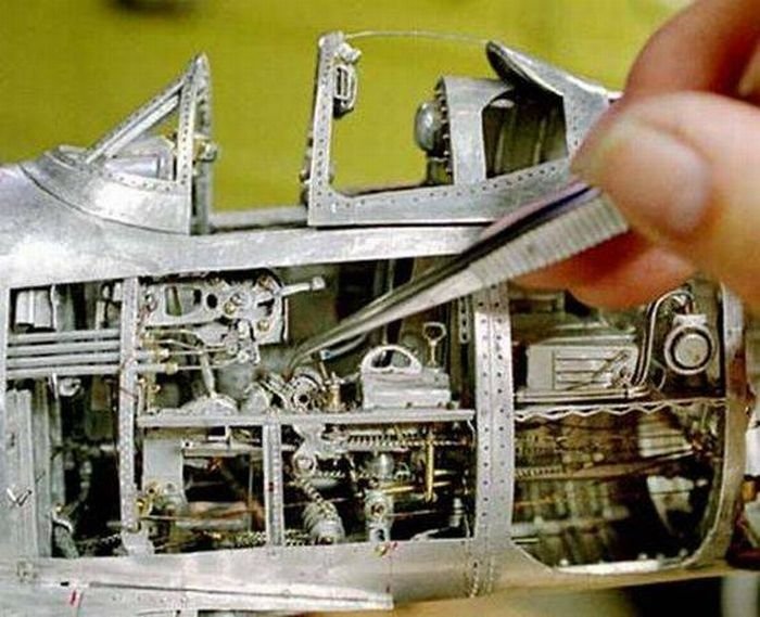 Aluminum airplane model by Young C. Park