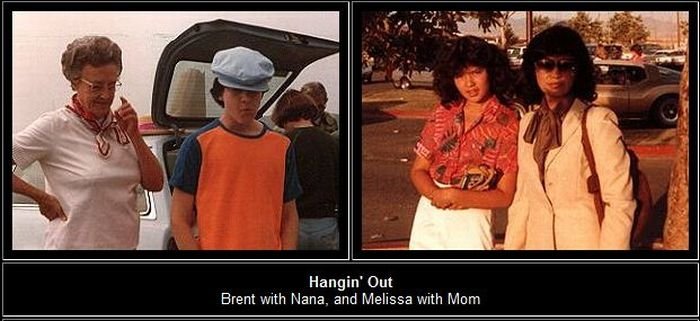 Lives of Brent and Melissa from childhood to marriage