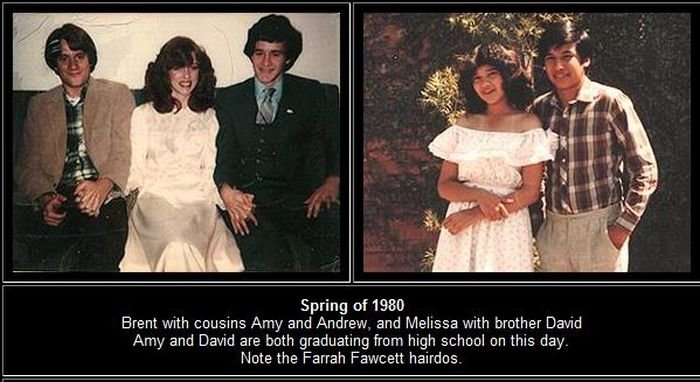 Lives of Brent and Melissa from childhood to marriage