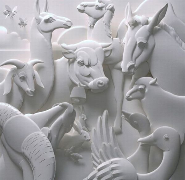 Paper sculpture by Jeff Nishinaka