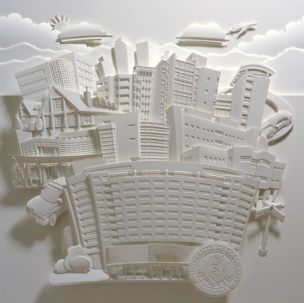 Paper sculpture by Jeff Nishinaka