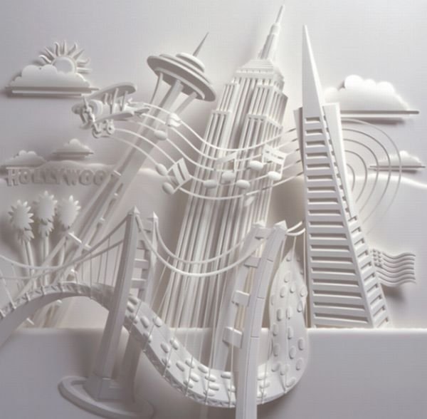 Paper sculpture by Jeff Nishinaka