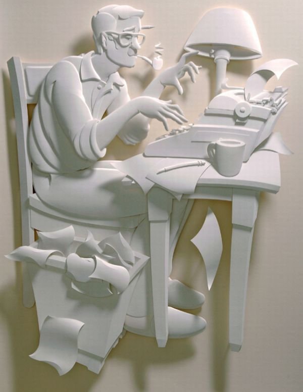 Paper sculpture by Jeff Nishinaka