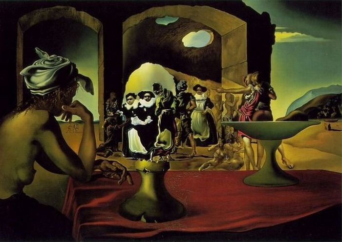 Optical illusions, Salvador Dali