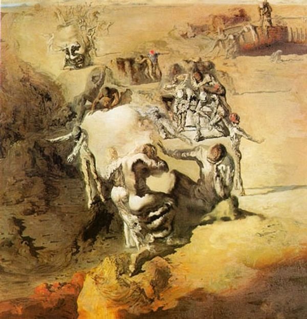 Optical illusions, Salvador Dali