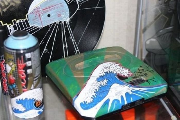 painted game consoles