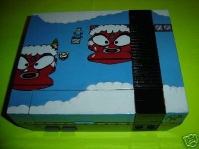 painted game consoles