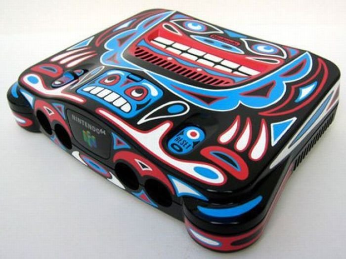 painted game consoles