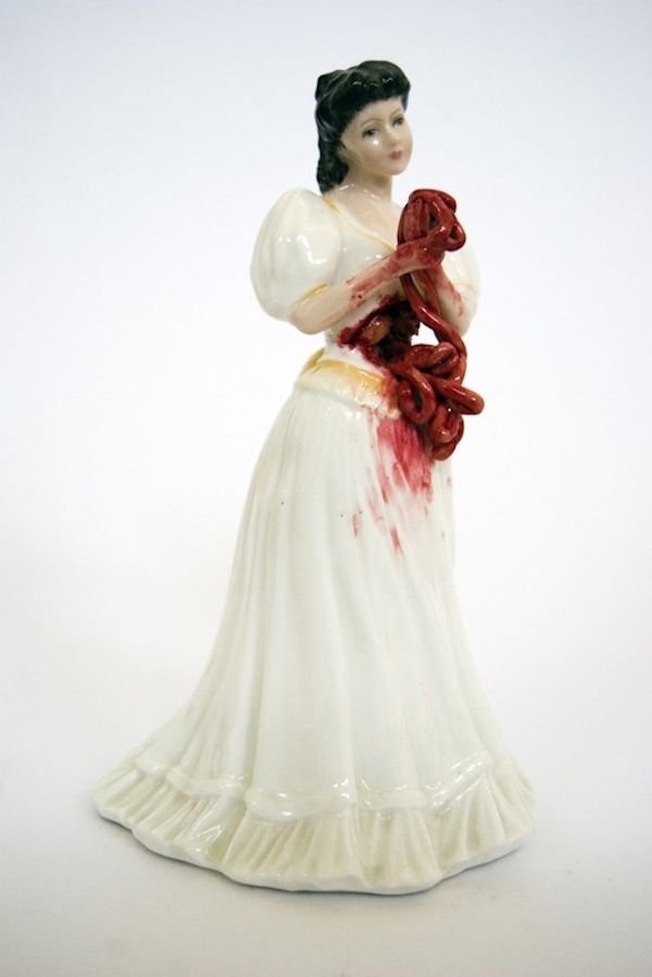 crazy porcelain statue